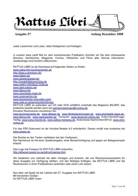 Ausgabe 57 Phantastik News De