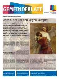 Gemeindeblatt - Reformierte Kirchgemeinde Solothurn