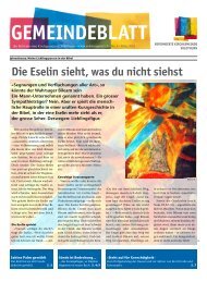 Gemeindeblatt - Reformierte Kirchgemeinde Solothurn