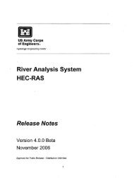River Analysis System Release Notes - PCWA Middle Fork ...
