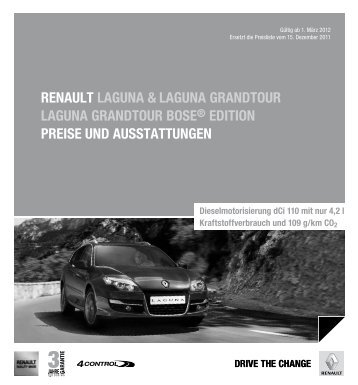 Renault laguna & laguna gRandtouR laguna gRandtouR Bose ...