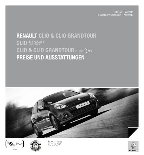 Renault clio & clio GRandtouR clio clio & clio GRandtouR PReise ...
