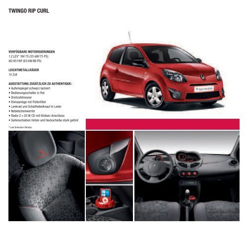 RENAULT TwiNgo - Renault Preislisten