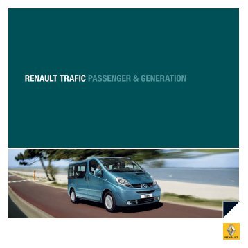 RENAULT TRAfic PASSENGER & GENERATiON