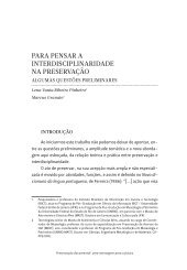 para pensar a interdisciplinaridade na preservação - Ibict