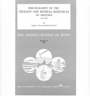 GEOLOGY AND MINERAL RESOURCES - AZGS Document ...