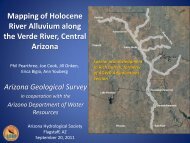Mapping of Holocene River Alluvium along the Verde River, Central ...