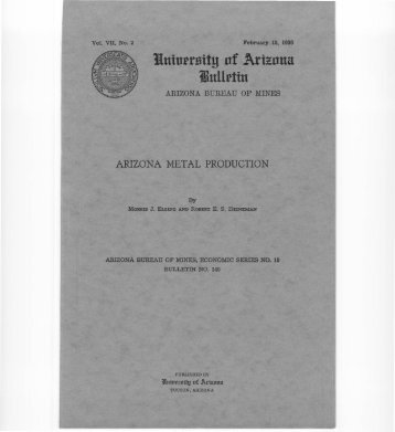 Arizona Metal Production - AZGS Document Repository