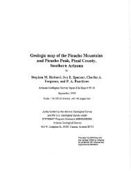 Geologic map of the Picacho Mountains and Picacho Peak, Pinal ...