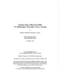 Geologic Map of the Union Hills 7.5' Quadrangle, Maricopa County ...