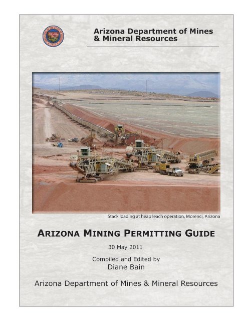 ARIZONA MINING PERMITTING GUIDE - AZGS Document Repository