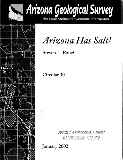 Arizona has Salt! - 41 p. - AZGS Document Repository