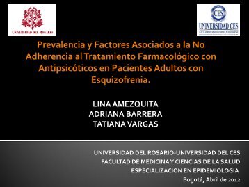 Prevalencia y Factores Asociados a la No Adherencia al ...