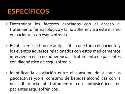 Prevalencia y Factores Asociados a la No Adherencia al ...