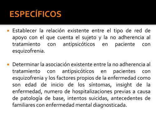 Prevalencia y Factores Asociados a la No Adherencia al ...