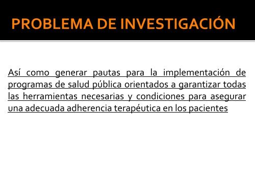 Prevalencia y Factores Asociados a la No Adherencia al ...