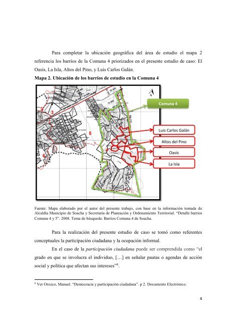 estudio de la participación ciudadana en la ocupación informal del ...