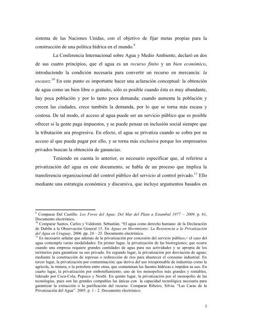 procesos de privatización del agua en américa latina: análisis y ...