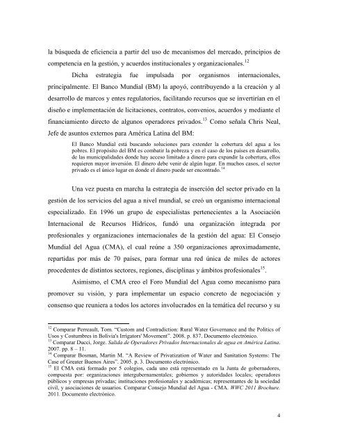 procesos de privatización del agua en américa latina: análisis y ...