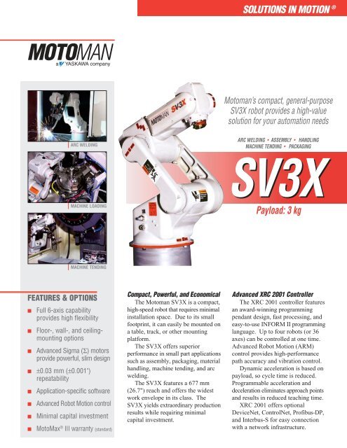 motoman sv3x