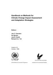 Handbook on Methods for Climate Change Impact Assessment