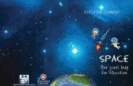 SPACE: A Giant Leap to Education. Executive Summary