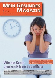 Mein Gesundes Magazin 3 2010 - Arbeitskreis Gesundheit eV