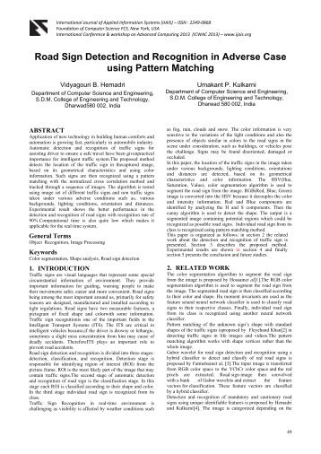 Road Sign Detection and Recognition in Adverse Case using ...