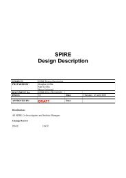 SPIRE Design Description - Research Services