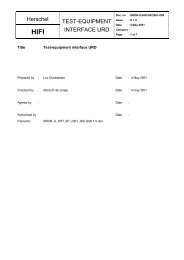 Herschel TEST-EQUIPMENT INTERFACE URD