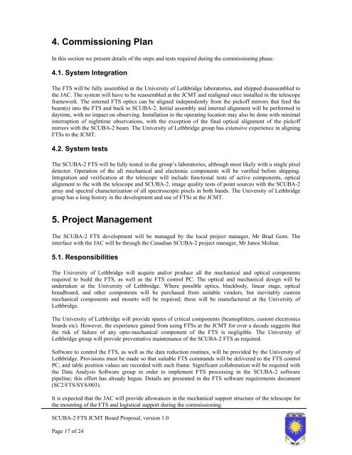 Proposal - Research Services - University of Lethbridge