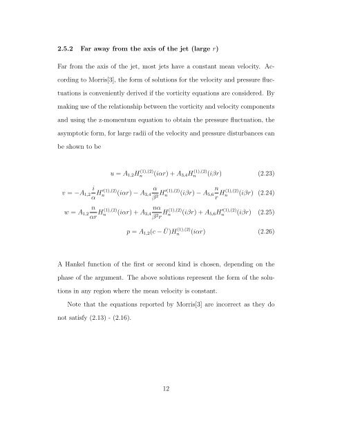 Viscous Linear Instability of an Incompressible Round Jet T.M. ...