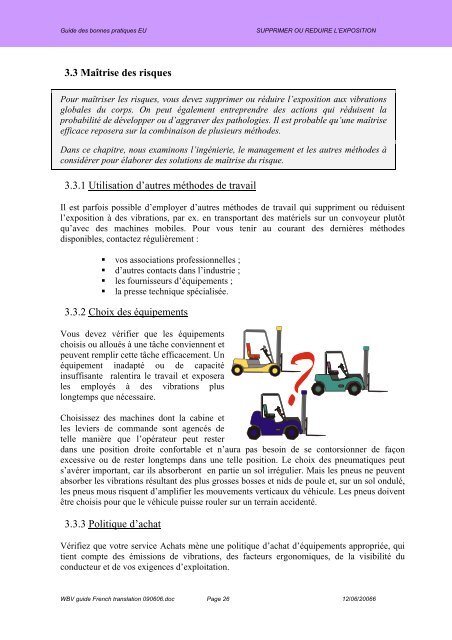 Guide des bonnes pratiques en matière de vibrations globales du ...