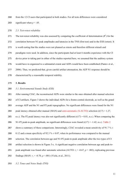 Elsevier Editorial System(tm) for Hearing Research Manuscript Draft ...