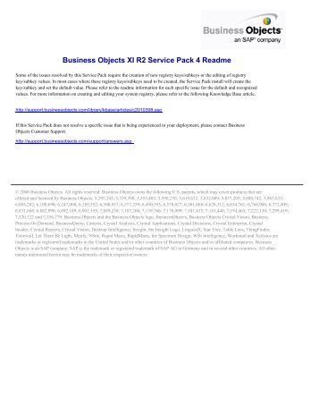 BOXIR2 SP Readme - Business Intelligence