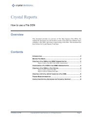 Crystal Reports - SAP Developer Network