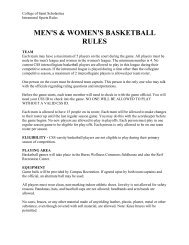 men's & women's basketball rules - The College of St. Scholastica