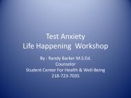 Test Anxiety Life Happening Workshop