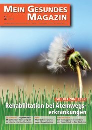 MEIN GESUNDES MAGAZIN - Arbeitskreis Gesundheit eV