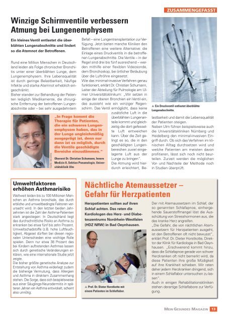 MEIN GESUNDES MAGAZIN - Arbeitskreis Gesundheit eV