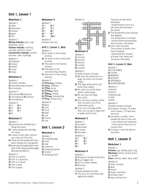 English (American) Level 5 - Answer Key.pdf