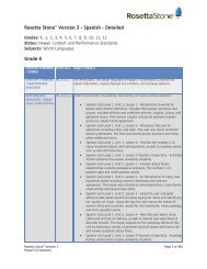 Rosetta Stone® Version 3 - Spanish - Detailed Grade K