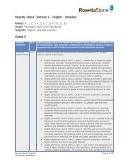 Rosetta Stone® Version 3 - English - Detailed Grade K