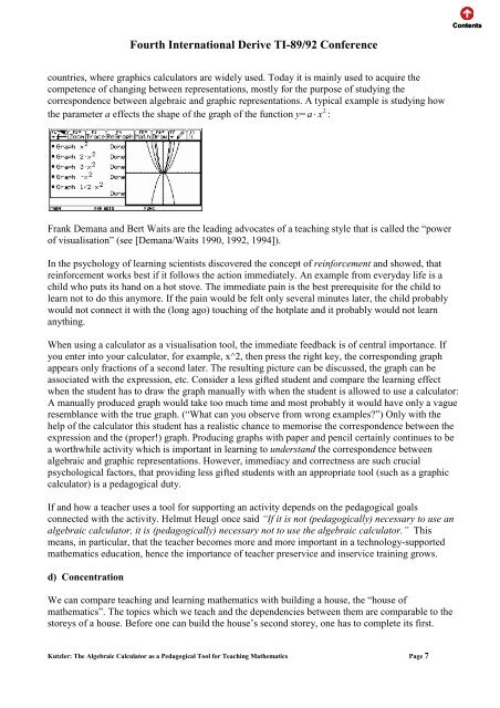 The Algebraic Calculator as a Pedagogical Tool for Teaching ...