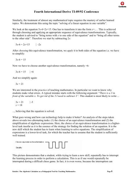 The Algebraic Calculator as a Pedagogical Tool for Teaching ...