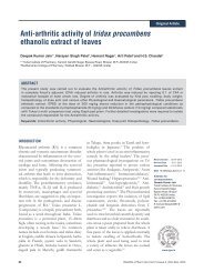 Anti-arthritic activity of tridax procumbens ethanolic extract of leaves