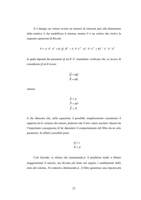 UNIVERSITA' DEGLI STUDI DI PAVIA - Robotica