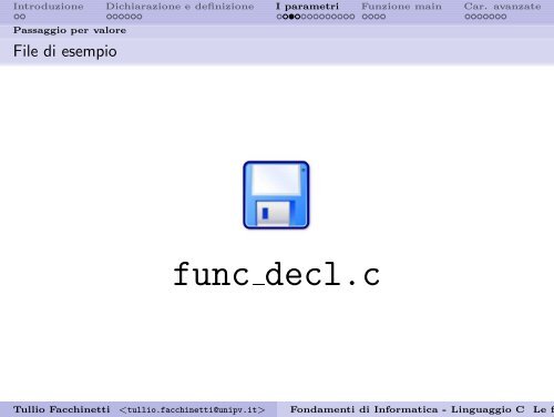 Fondamenti di Informatica - Linguaggio C Le funzioni - Robotica