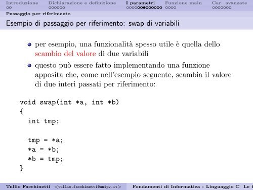 Fondamenti di Informatica - Linguaggio C Le funzioni - Robotica