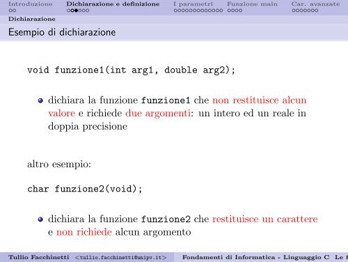 Fondamenti di Informatica - Linguaggio C Le funzioni - Robotica